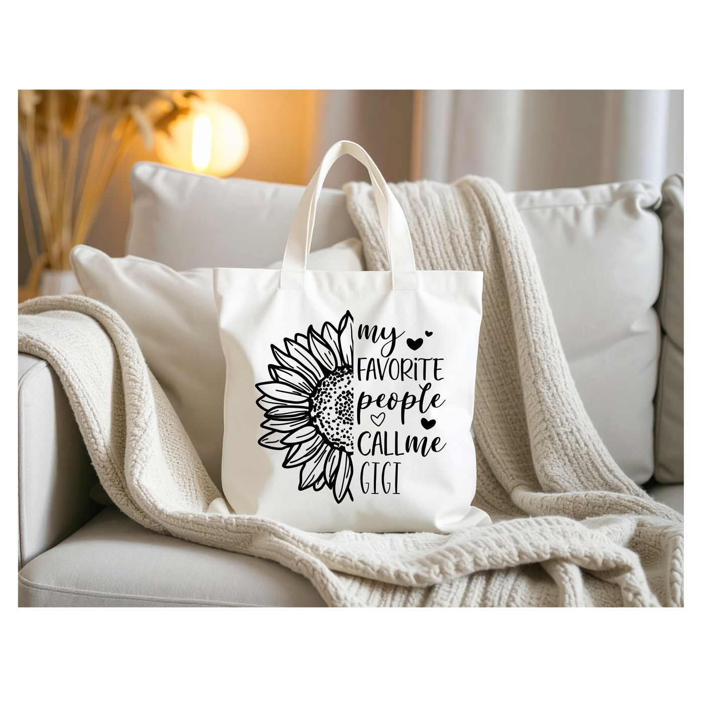 Bolsa de mano "Mis personas favoritas me llaman GiGi"