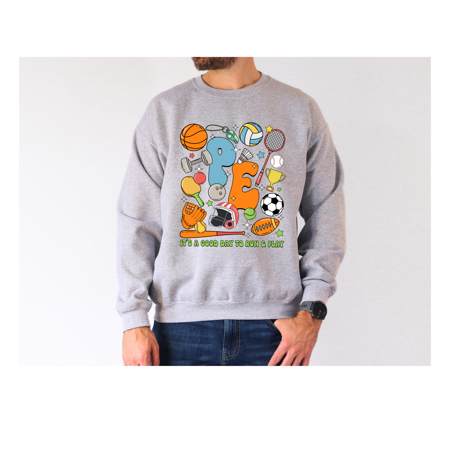 It's A Good Day to Run & Play Crewneck