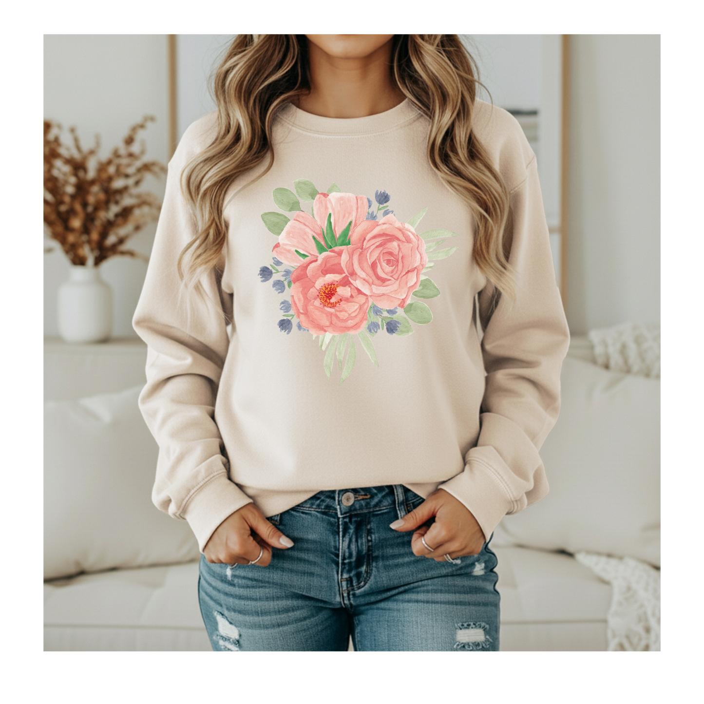 Floral Charm Crewneck