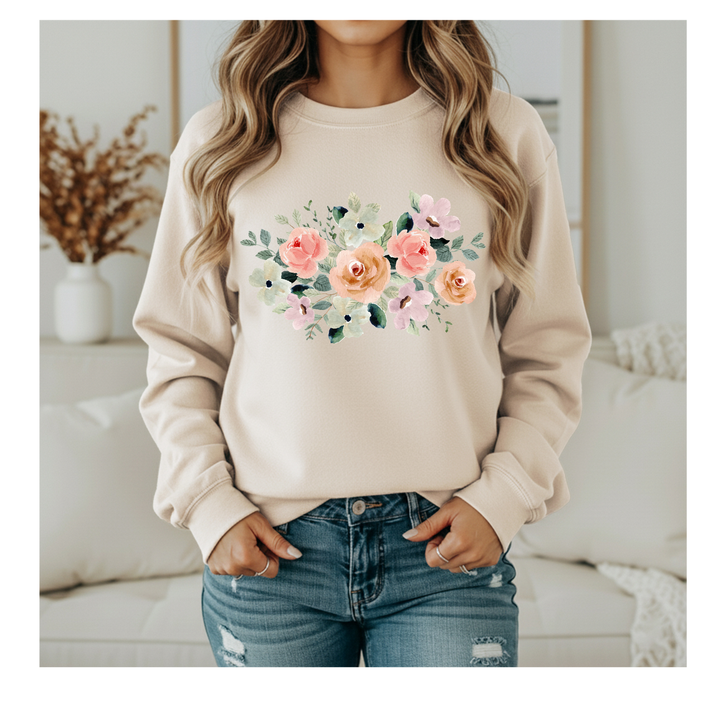 Floral Charm Crewneck