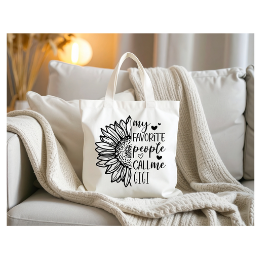 Bolsa de mano "Mis personas favoritas me llaman GiGi"