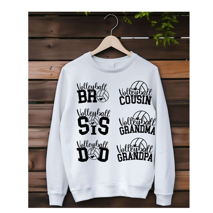 Custom Volleyball Family Sweatshirt