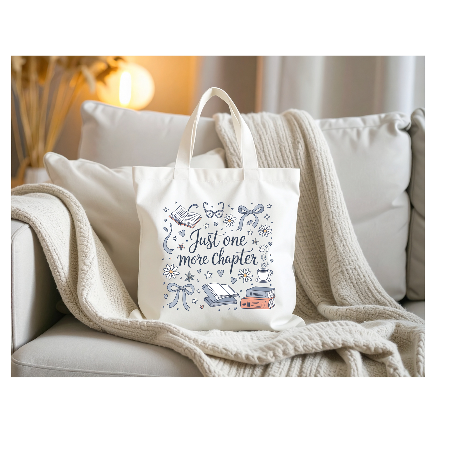 Just One More Chapter Tote Bag