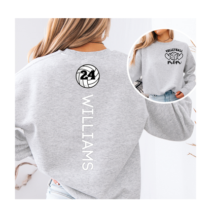 Volleyball Mom Volleyball Crewneck