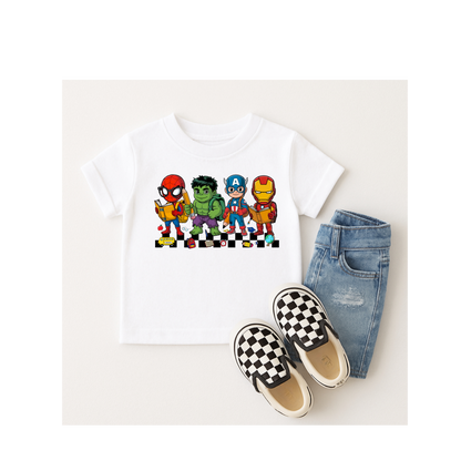 Avengers at School Kids T-Shirt