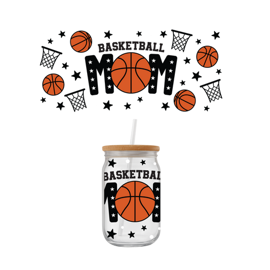 Basketball Mom Glass Libby Cup