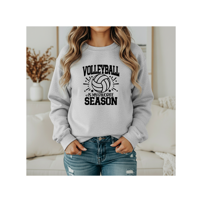 Volleyball Is My Favorite Season Crewneck
