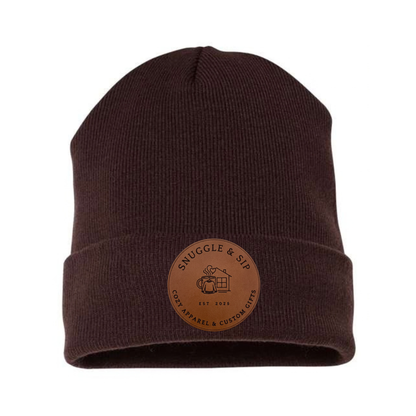 Snuggle & Sip Cuffed Knit Beanie