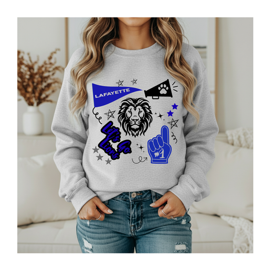 Lafayette School Spirit Doodle Crewneck