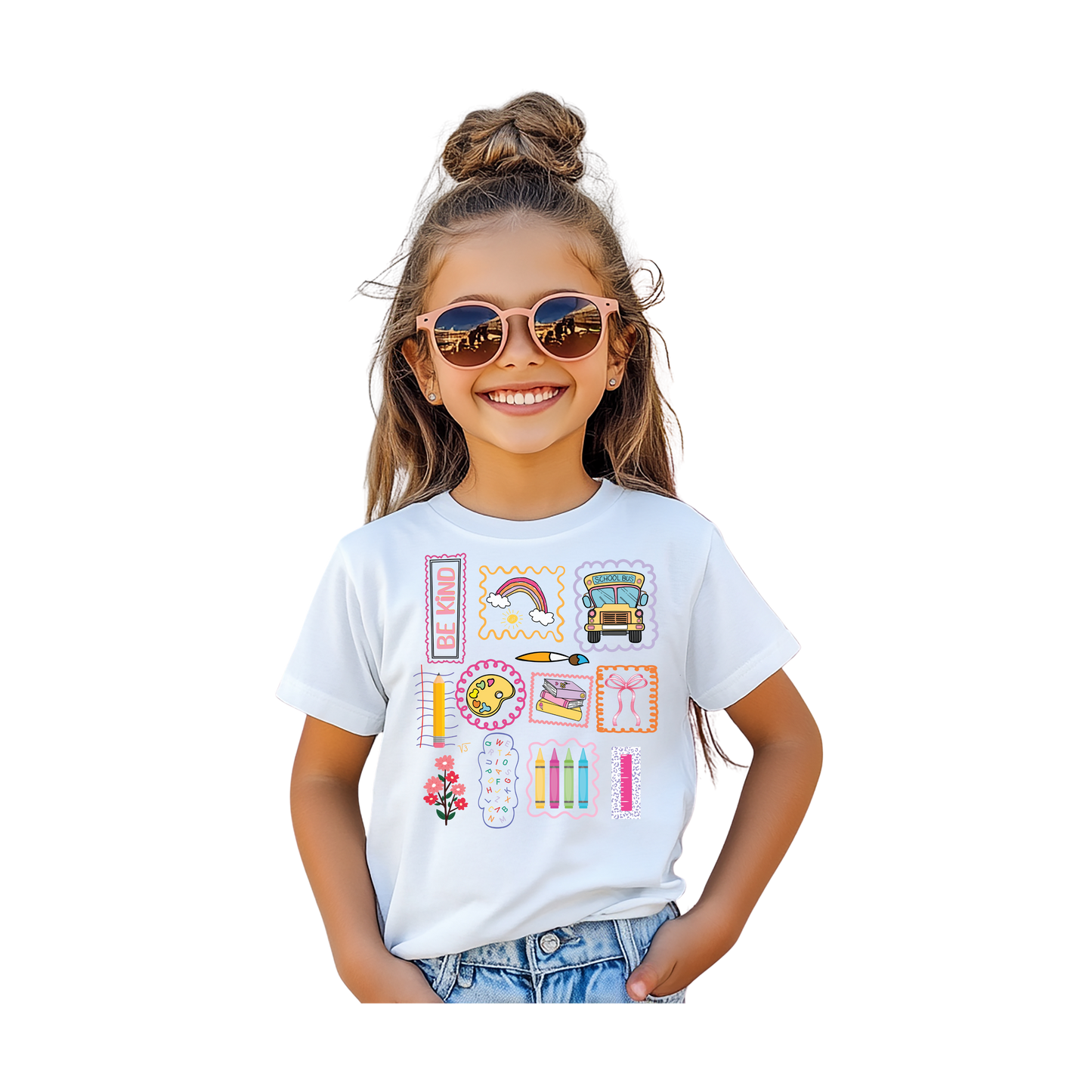 Camiseta infantil "Sé amable en la escuela"