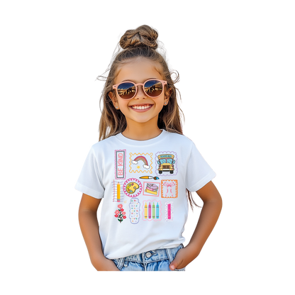 Camiseta infantil "Sé amable en la escuela"