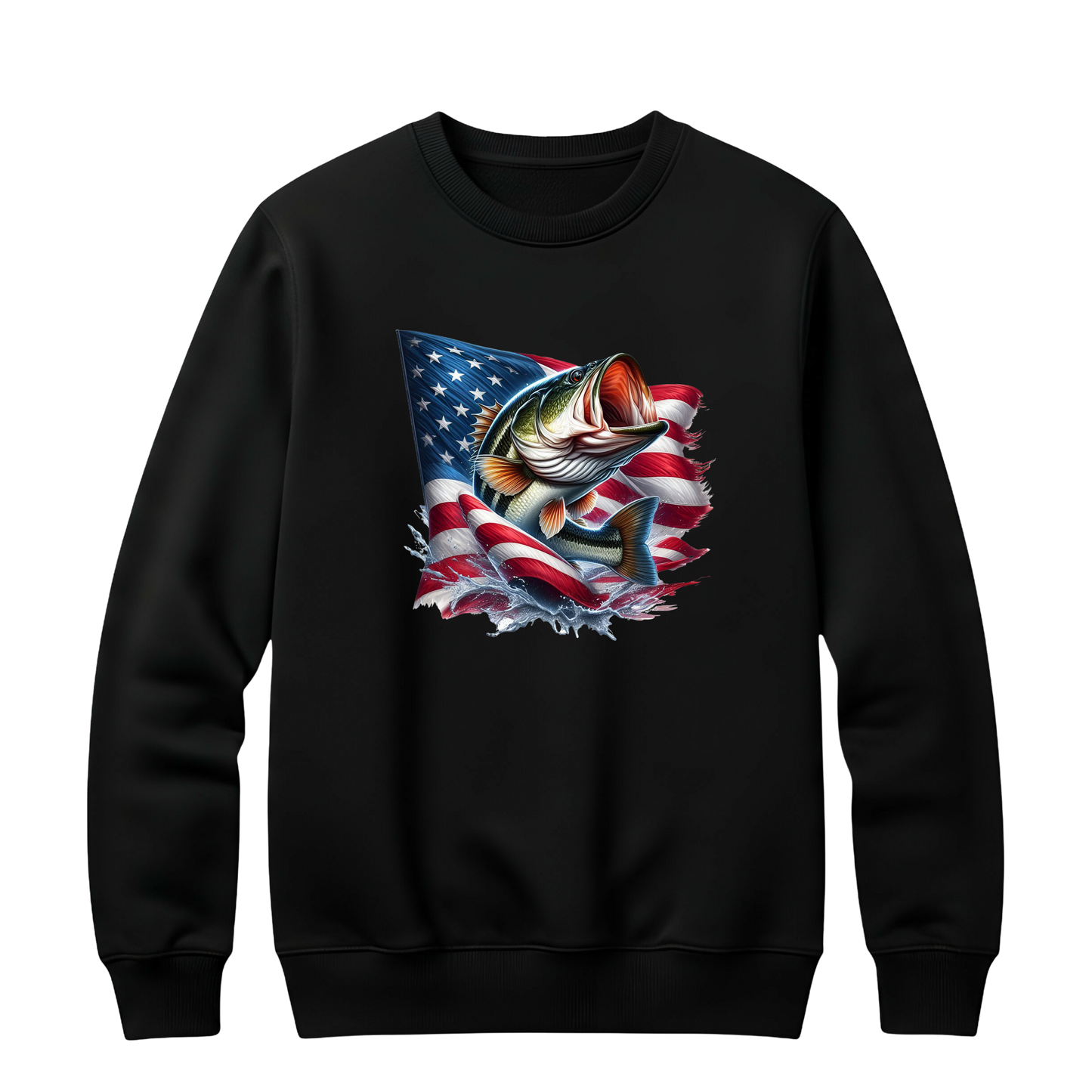 Patriotic Bass Crewneck
