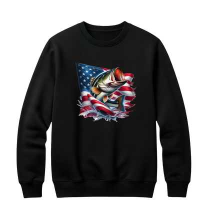 Patriotic Bass Crewneck