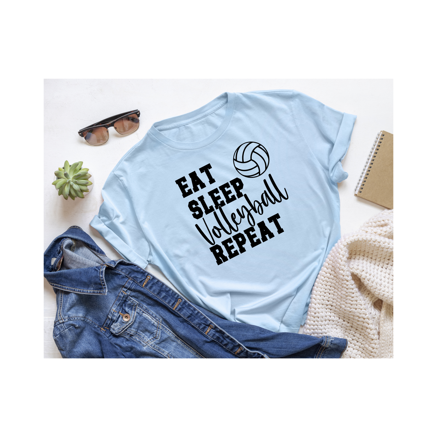 Eat Sleep Volleyball Repeat T-Shirt