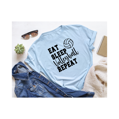 Eat Sleep Volleyball Repeat T-Shirt