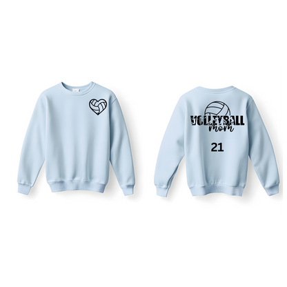 Love for My Favorite Volleyball Player Crewneck