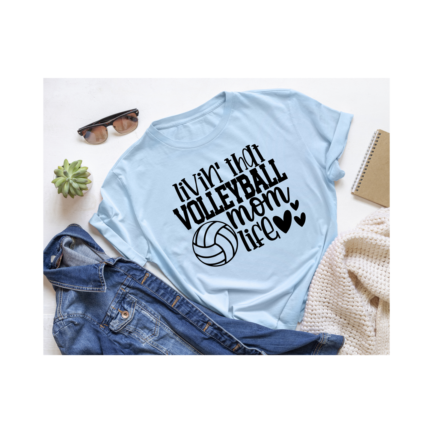 Livin' That Volleyball Mom Life T-Shirt
