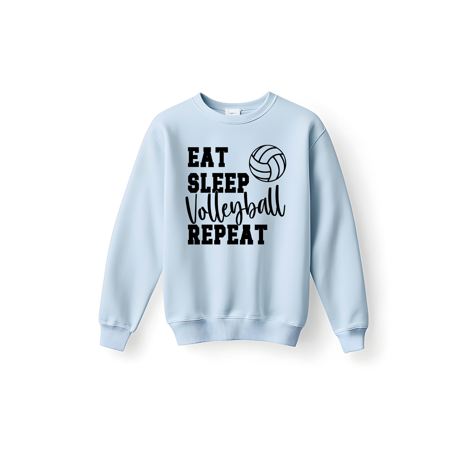 Eat Sleep Volleyball Repeat Crewneck