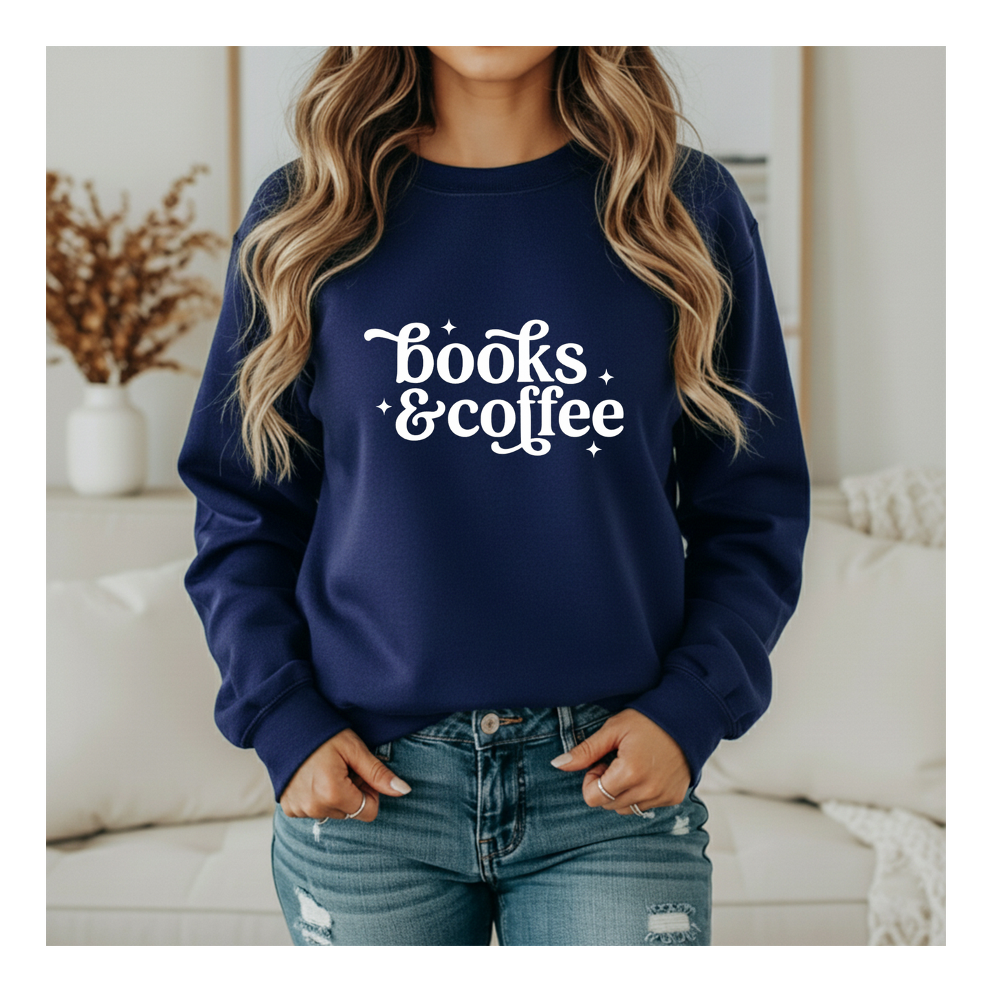 Books and Coffee Crewneck