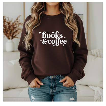 Books and Coffee Crewneck