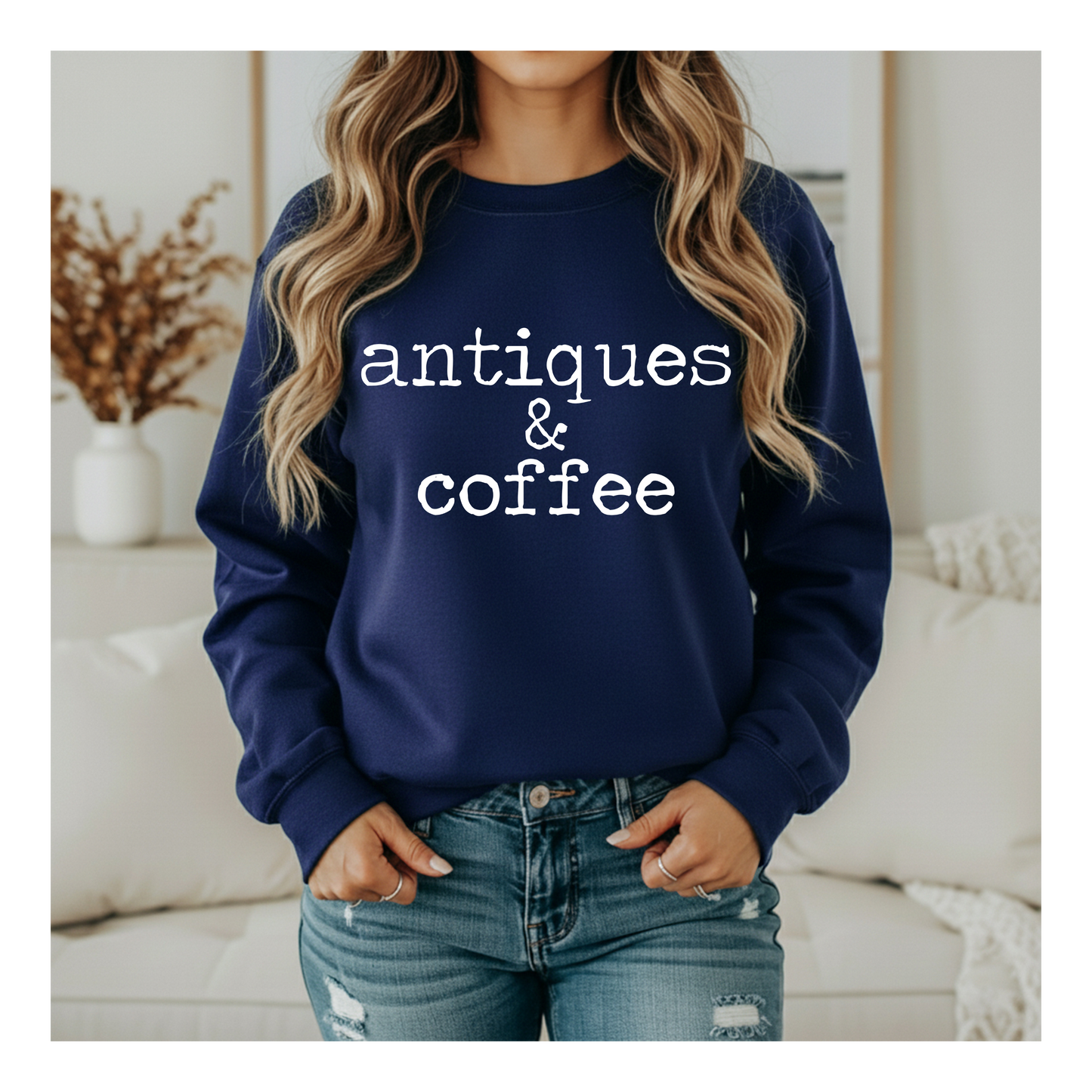 Antiques and Coffee Crewneck