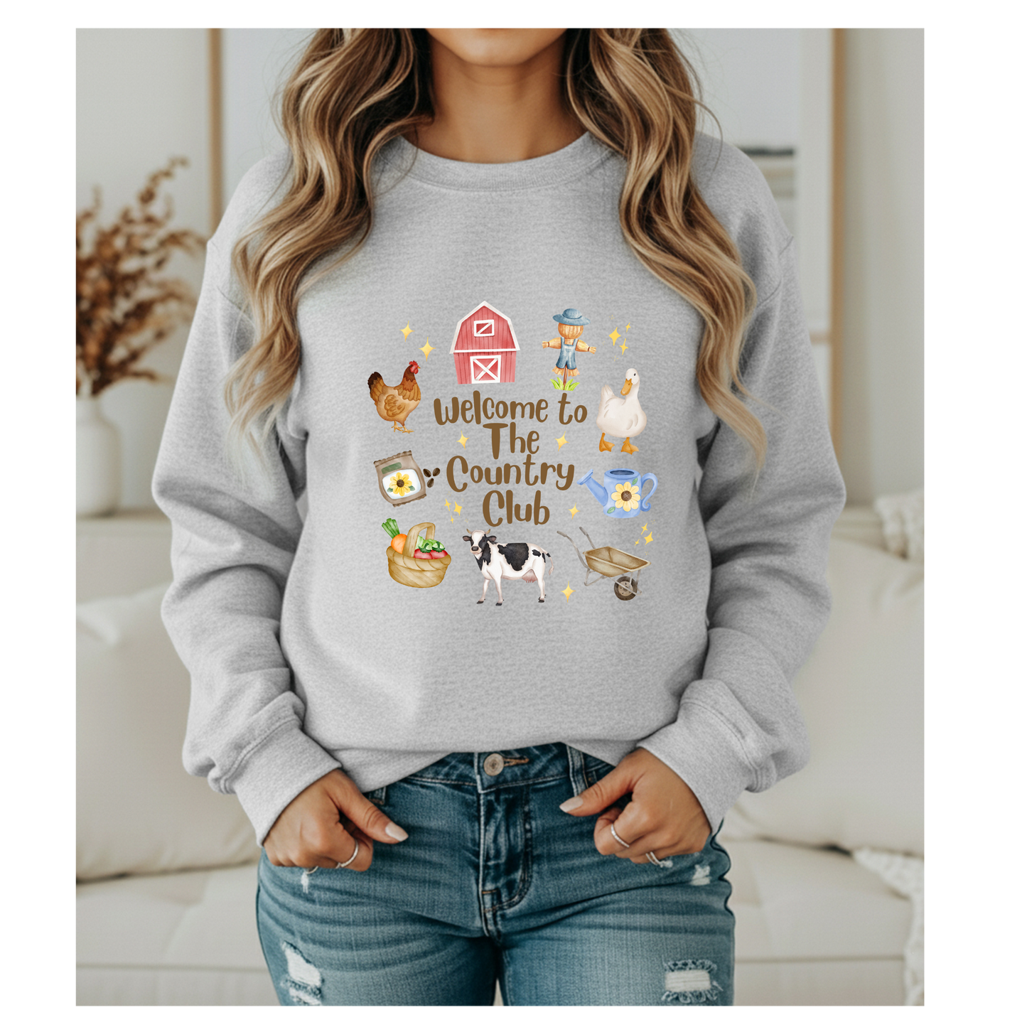 Welcome to the Country Club Crewneck