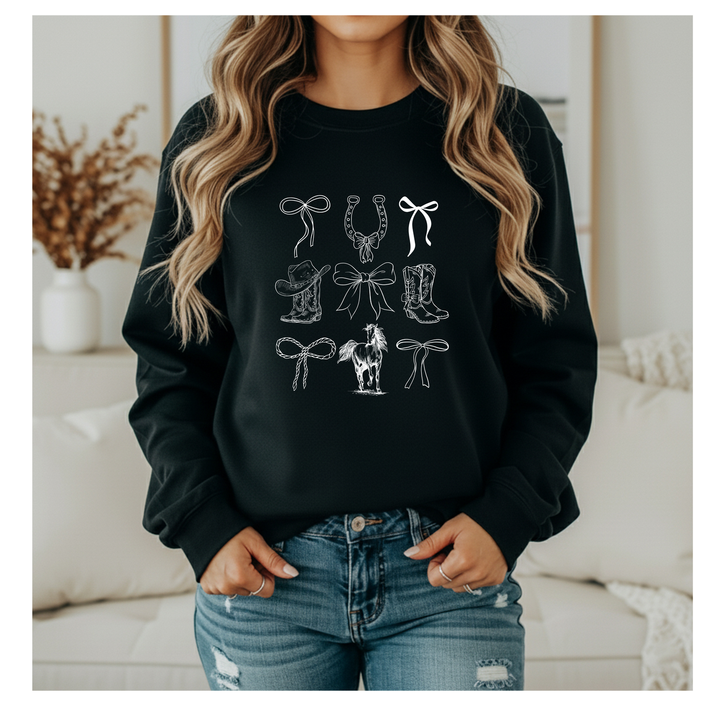 Cuello redondo de vaquera