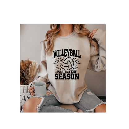 Volleyball Is My Favorite Season Crewneck