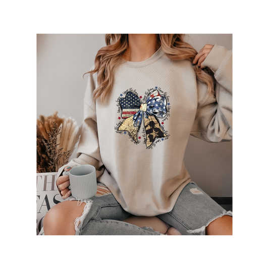 Patriotic Bow Sweater