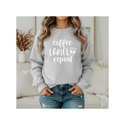 Coffee Thrift Repeat Crewneck