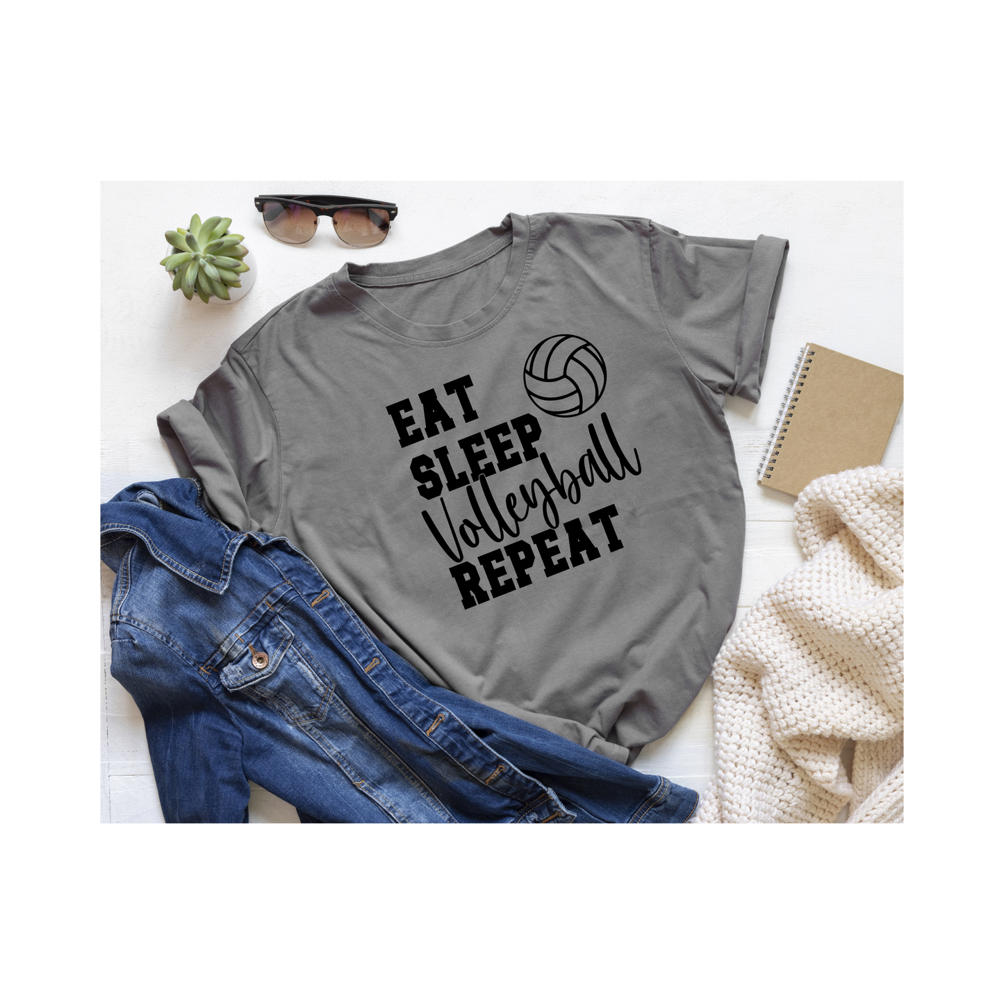 Eat Sleep Volleyball Repeat T-Shirt