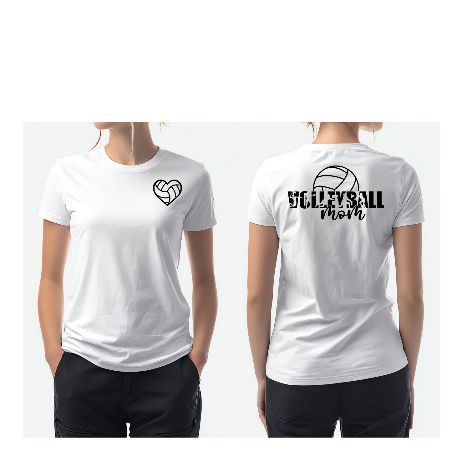 Custom Volleyball Mom T-Shirt