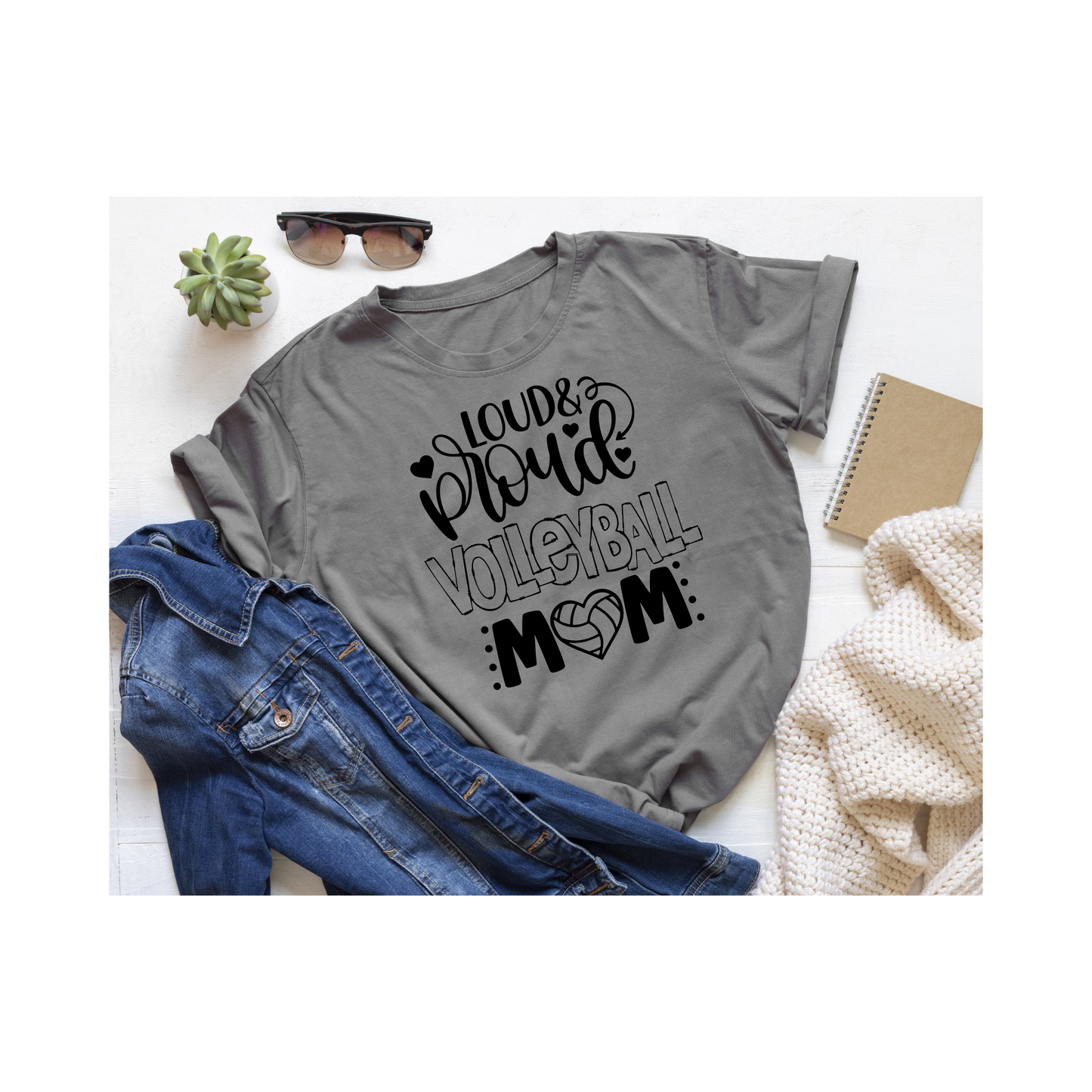 Loud, Proud, Volleyball Mom T-Shirt