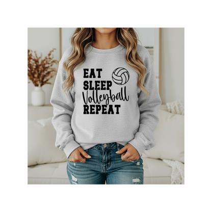 Eat Sleep Volleyball Repeat Crewneck