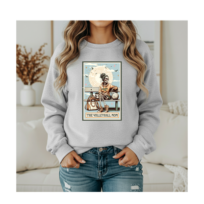 The Volleyball Mom Skeleton Crewneck