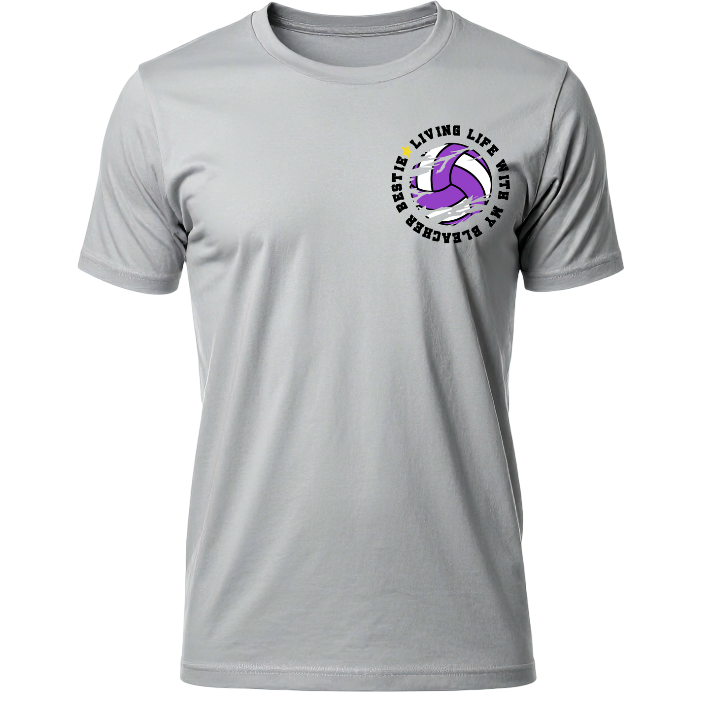 Bleacher Bestie Volleyball Moms Club T-Shirt