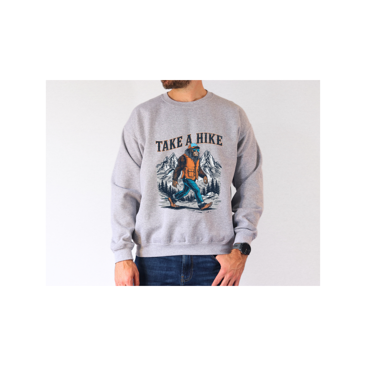 Bigfoot Take a Hike Crewneck