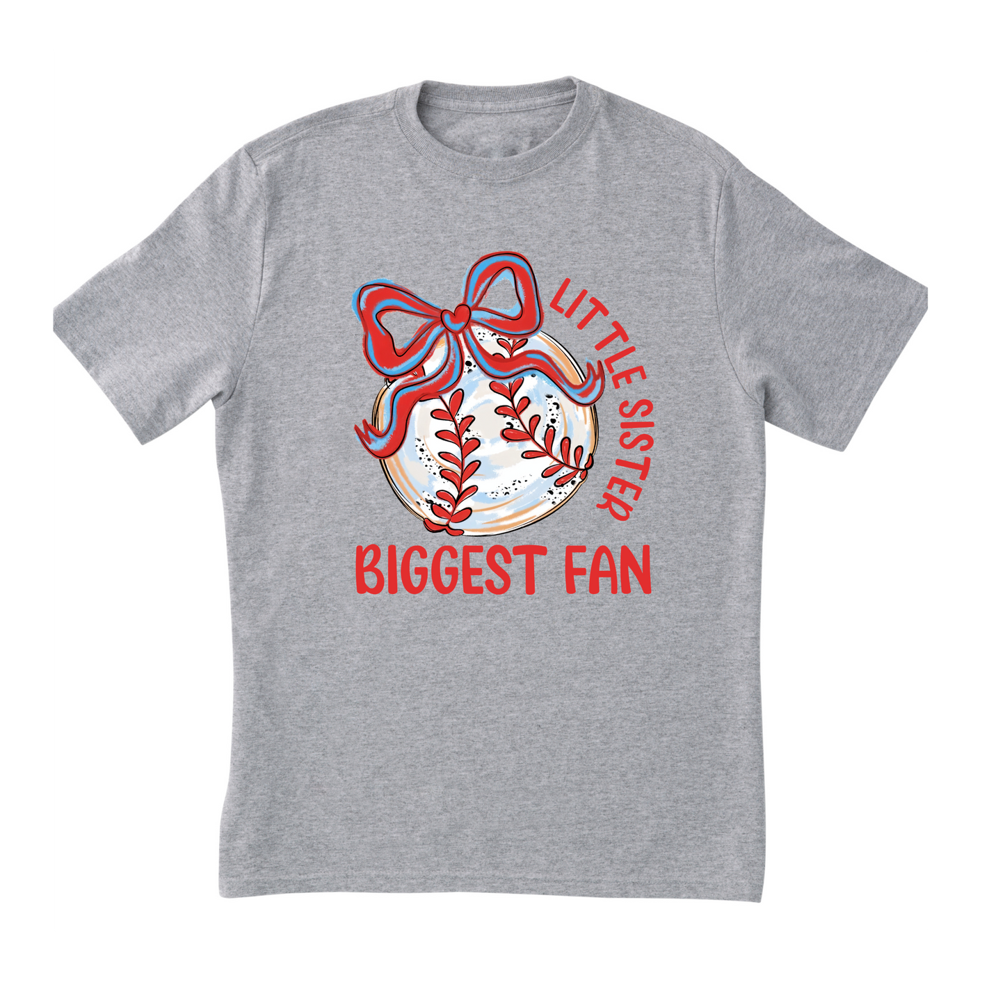 Little Sister Biggest Fan Kids T-Shirt