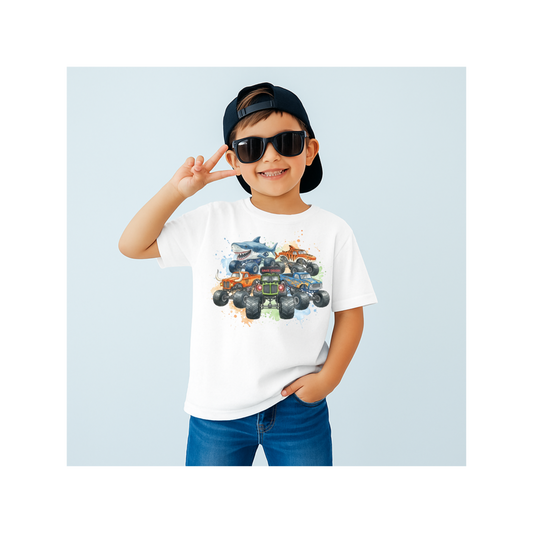 Monster Truck Kids T-Shirt