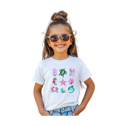 Camiseta infantil Diversión en el océano