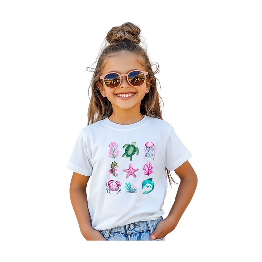 Camiseta infantil Diversión en el océano