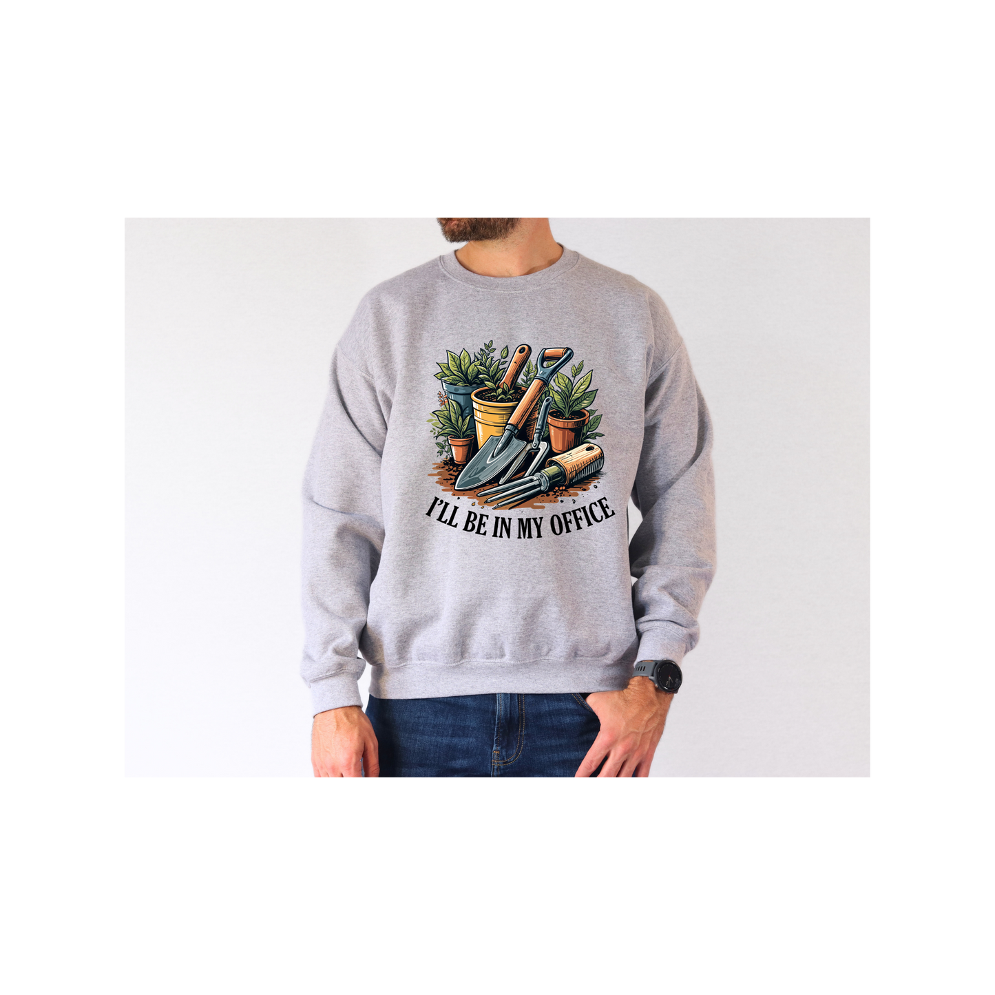 I'll Be in My Office Crewneck