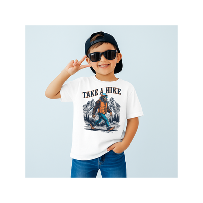 Camiseta infantil Bigfoot Take a Hike