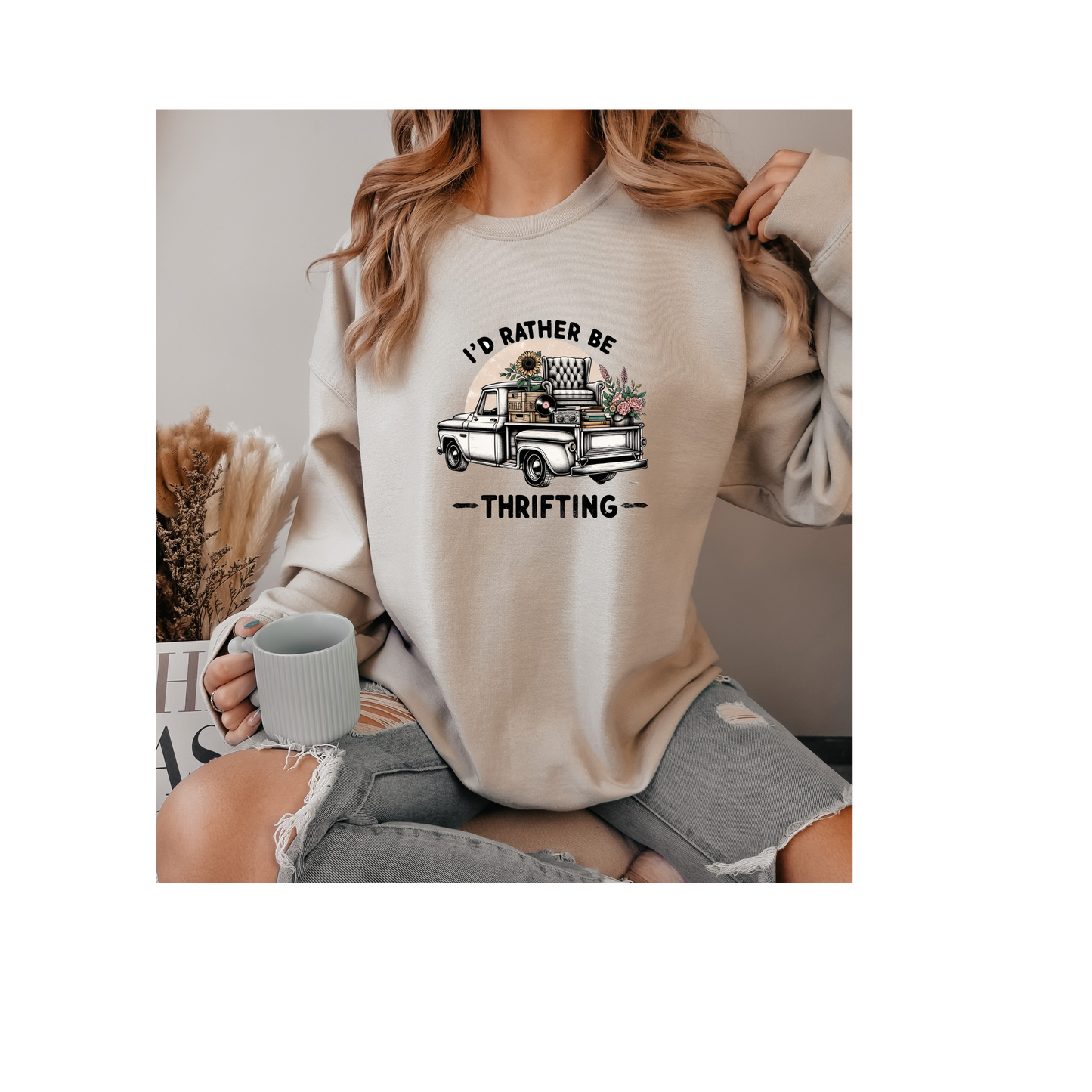 I'd Rather Be Thrifting Crewneck