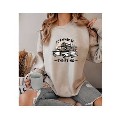 I'd Rather Be Thrifting Crewneck