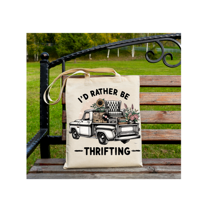 I'd Rather Be Thrifting Tote Bag