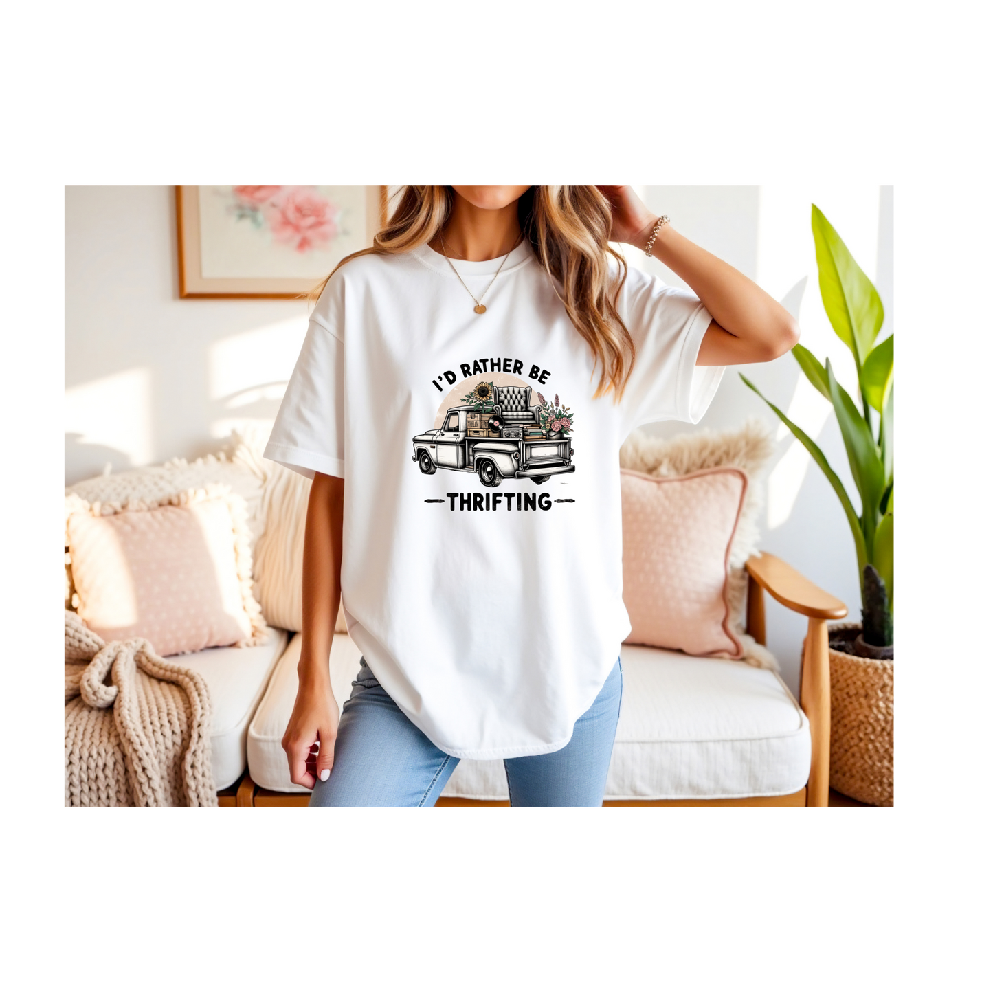 Camiseta "Preferiría estar comprando en tiendas de segunda mano"