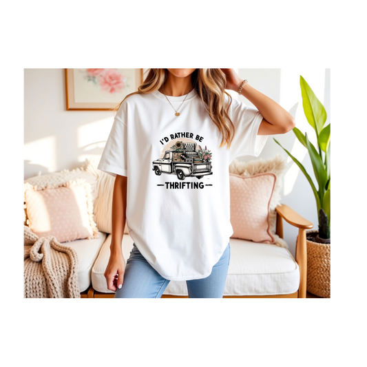 Camiseta "Preferiría estar comprando en tiendas de segunda mano"