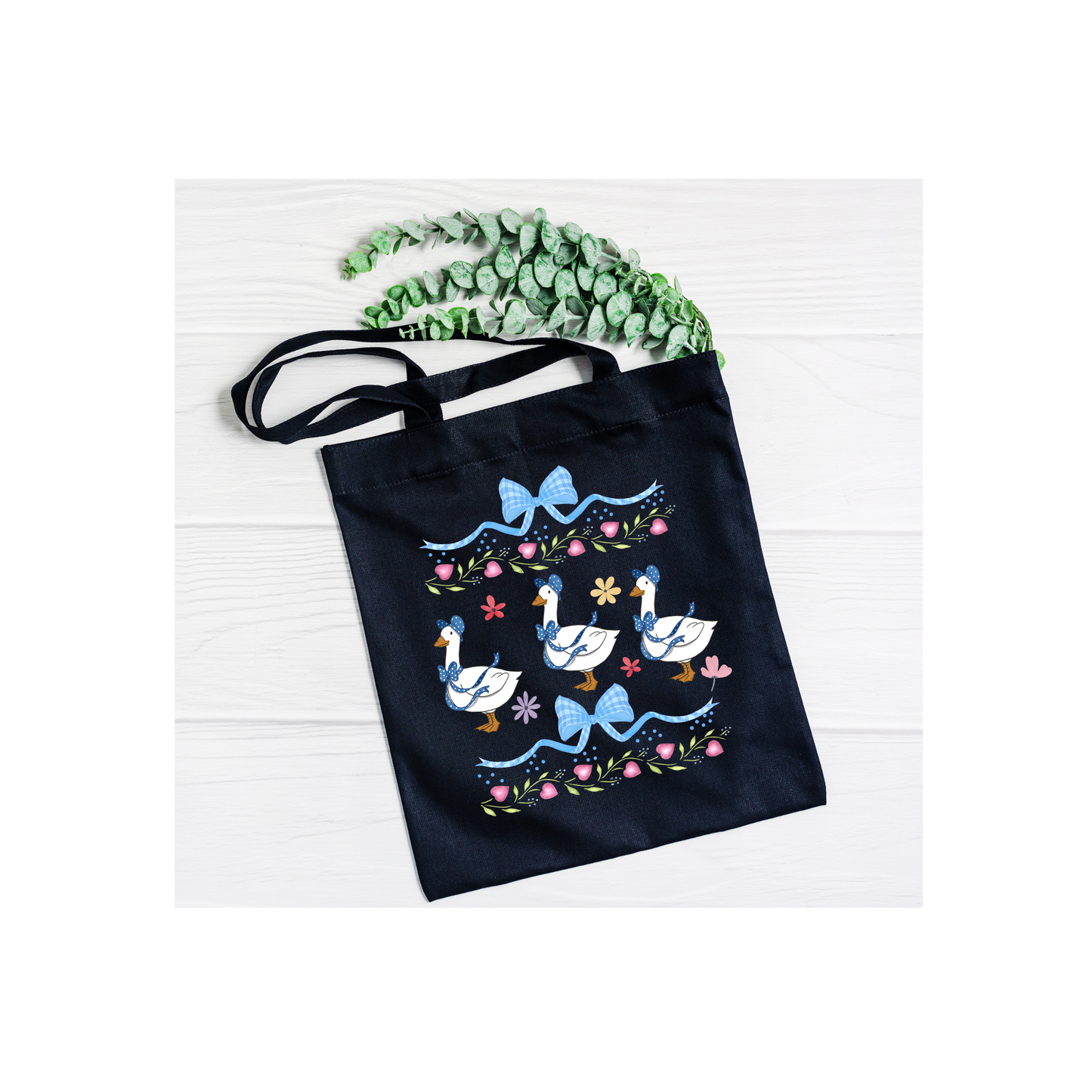 Vintage Ducks Tote Bag