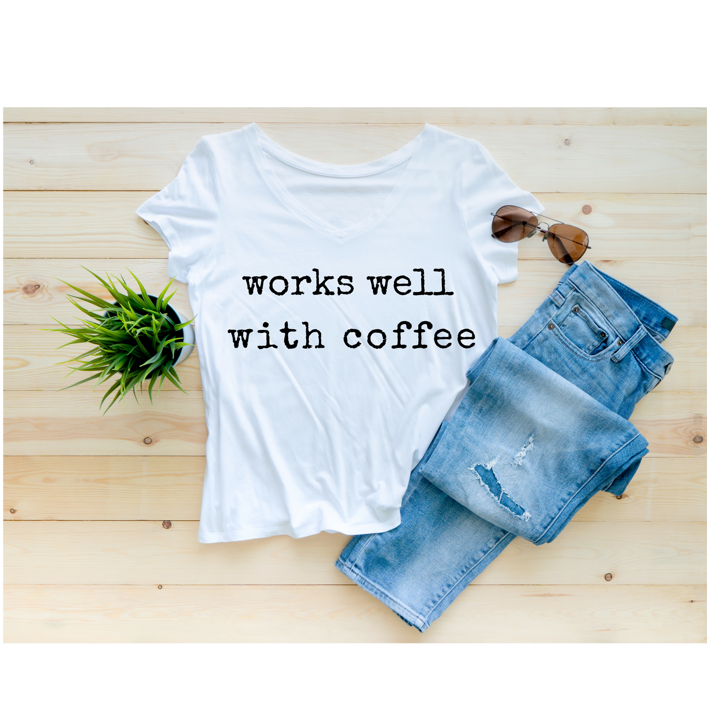Works Well With Coffee T-Shirt